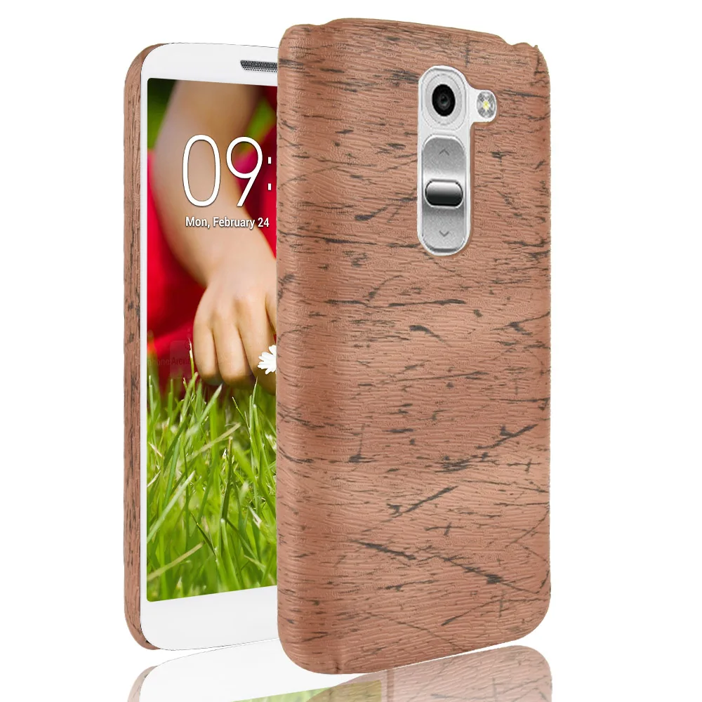

subin New For LG G2 Mini Case 4.7 inch PU Wood Leather grain mobile holster shell For LG G2 Mini D620 D618 phone Case
