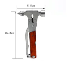 Автомобильный безопасный Молот Многофункциональный Молот автомобиля спасательное устройство молоток для стекла аварийный молоток ремень безопасности резак Escap
