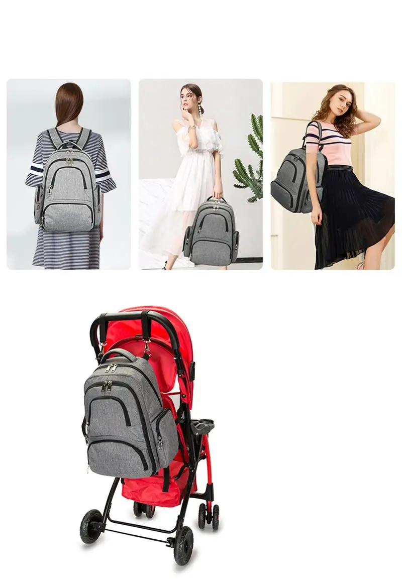 Mommy Bag Stroller Diaper Bags Baby Nappies Changing Mother Baby Travel Diaper Backpack Baby Organizer Disposable Diapers Tote13