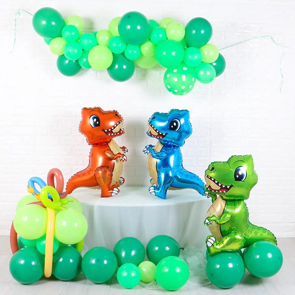 

1PC 4D Dinosaur Balloons Walking Triceratops Stegosaurus Animal Foil Ballons Jungle Safari Birthday Party Decor Baloons Globos
