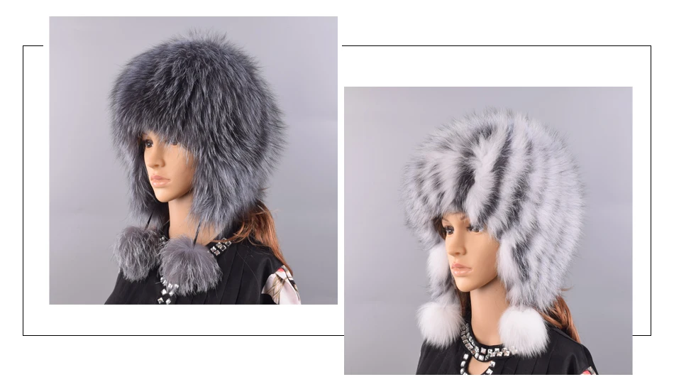 Raglaido, шапки из лисьего меха для женщин, зимние теплые шапки из натурального меха, шапки-ушанки ручной работы, модная шапка-ушанка