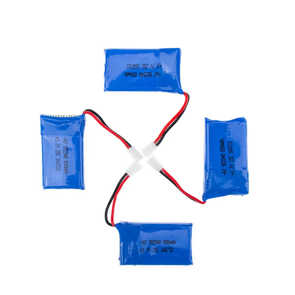 Литий полимерный аккумулятор syma X5 rc 4 шт. 3 7 в 850 мАч 902540 черное зарядное устройство