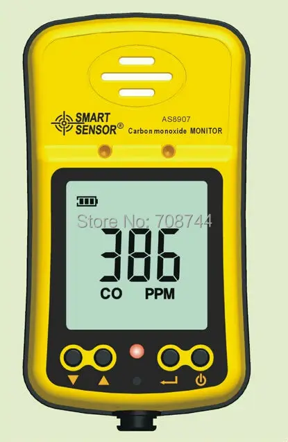 Умный датчик AS8907 ручные детекторы окиси углерода CO метр тестер AS-8907 0~ 1000PPM
