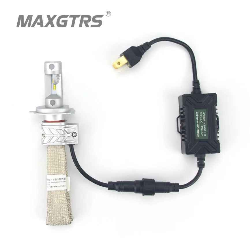 2x H4 9003 HB2 9004 9007 H13 DRL 8000lm For Lumileds Chips Lumileds Car