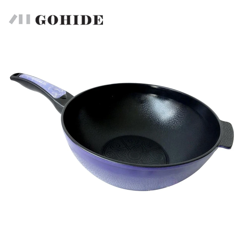 GUH Promotion Large Korean ceramic non stick frying Ceramic pans 30cm