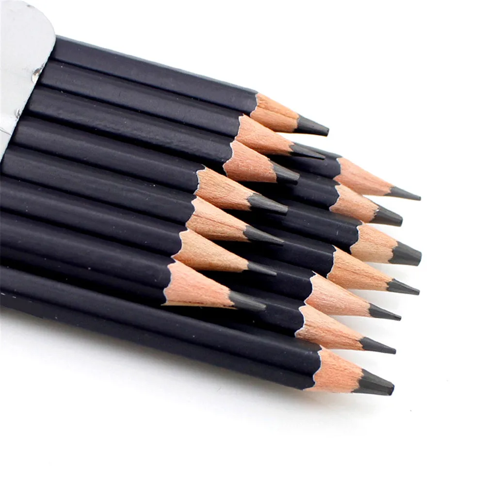 

14PCS/SET Professional Sketch Drawing Pencil HB 2H 1B 2B 3B 4B 5B 6B 7B 8B 12B 14B Painting Pencils Sketch Charcoal Pen B022