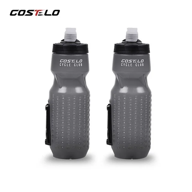 Инновации Costelo Магнитная бутылка Монтажная клетка велосипед велосипедные бутылки для воды Спортивная бутылка для воды, 710 мл стеклянные колбы пресс - Цвет: gray 2 pcs