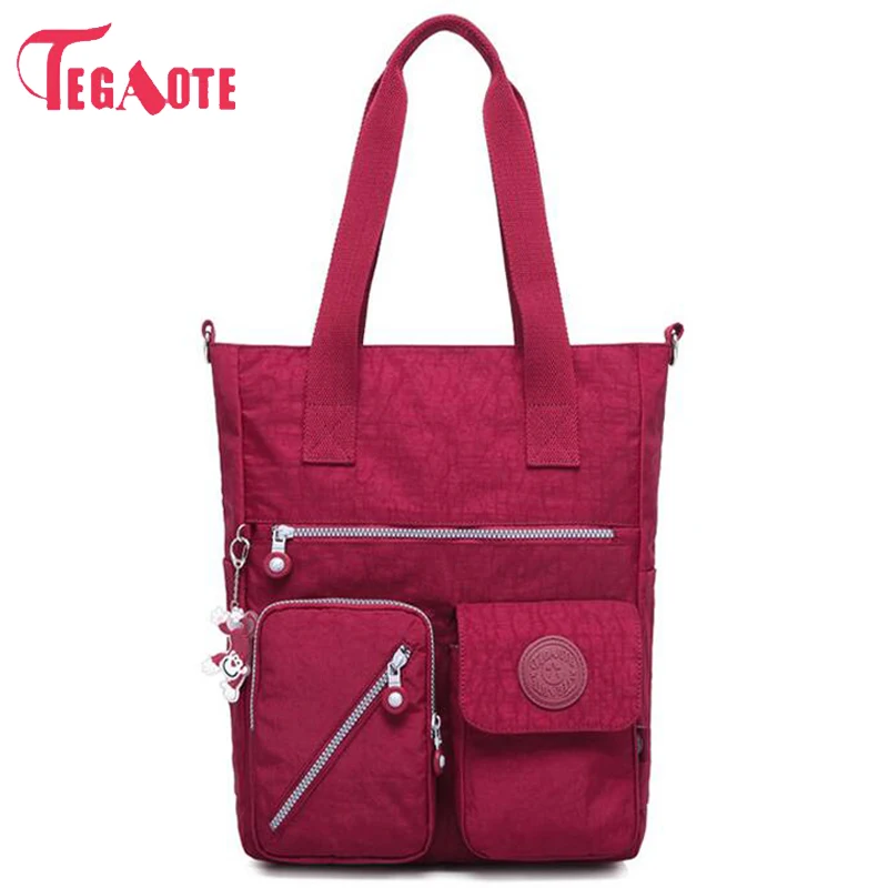 TEGAOTE الأعلى مقبض حقيبة حقائب النساء الشهيرة العلامة التجارية نايلون كبير الكتف حقيبة شاطئية عارضة حمل الإناث محفظة كيس بولسا Feminia TEGAOTE الأعلى مقبض حقيبة حقائب النساء الشهيرة العلامة التجارية نايلون كبير الكتف حقيبة شاطئية عارضة حمل الإناث محفظة كيس بولسا Feminia