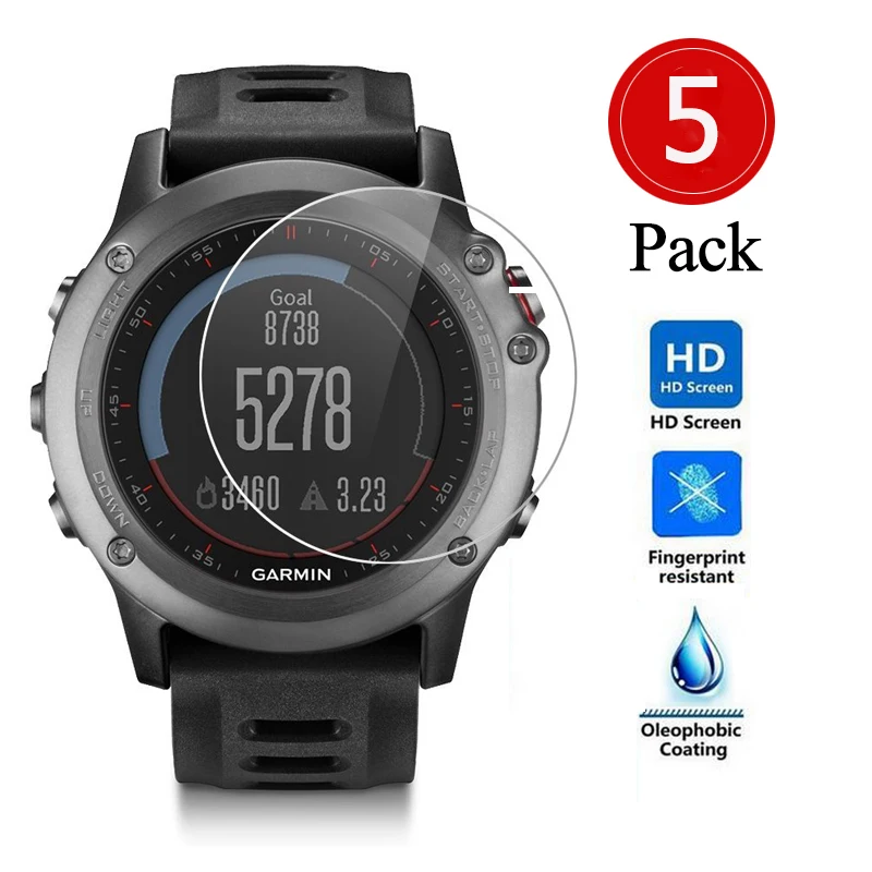 

5pcs For Garmin Fenix 3/3 HR not Tempered Glass TPU Premium full Screen Protector Film Garmin Fenix 3/Fenix 3HR SmartWatch cover