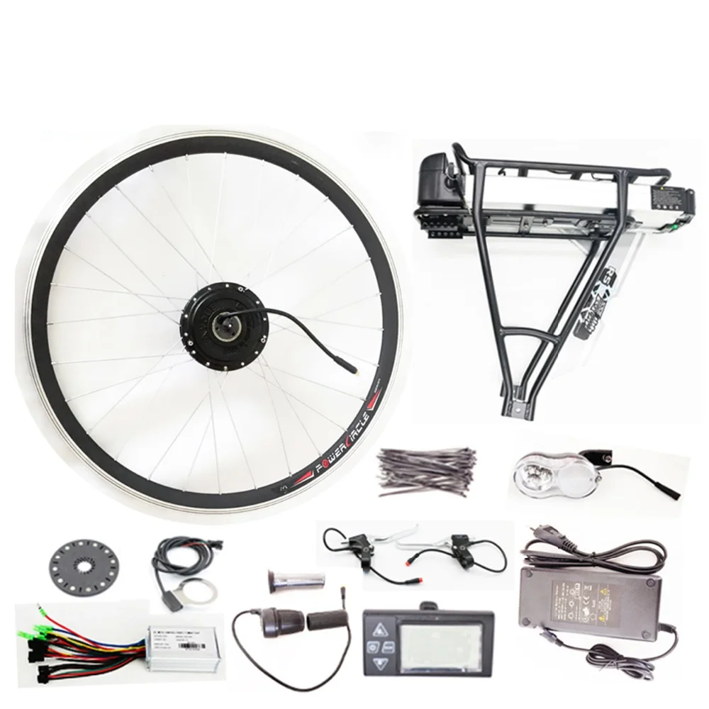 Electric Bike Conversion Kit with 500W Wheel Motor 36V 12Ah Lithium