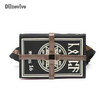 

DIINOVIVO Anime Gothic Bag Magic Book Shape Crossbody Bag Unisex Punk Designer Chest Bag Retro Women Bag Vintage Gifts WHDV0154