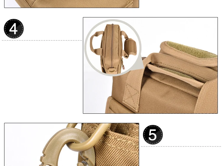 Molle Tactics Messenger Bag Nylon Military Sling Bag Vintage Camouflage Army Crossbody Bag Single Shoulder Chest Pack (9)