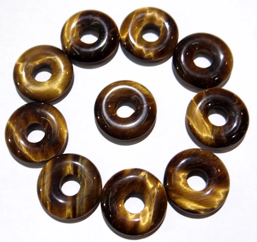 Подвеска в виде пончика из натурального камня 18 мм 20 шт./лот|pendants wholesale|f pendantstone donut
