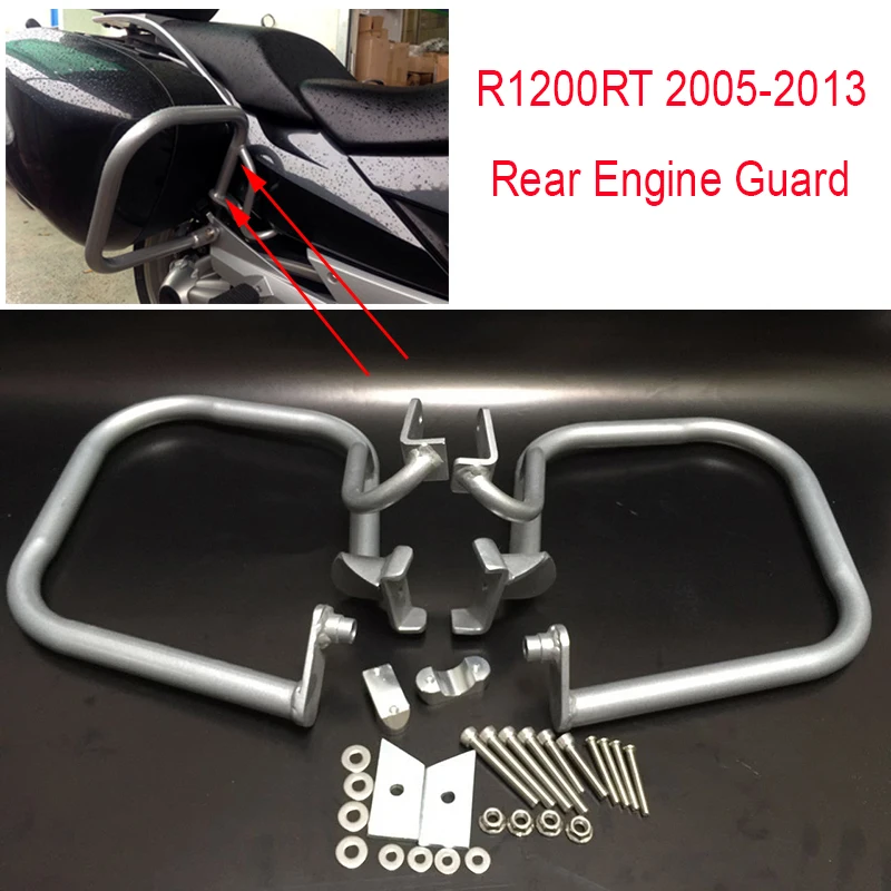 

R1200RT 05-13 Motorcycle Engine Guard Highway Rear Crash Bar Trunk Protection For BMW R1200RT 2005-2013