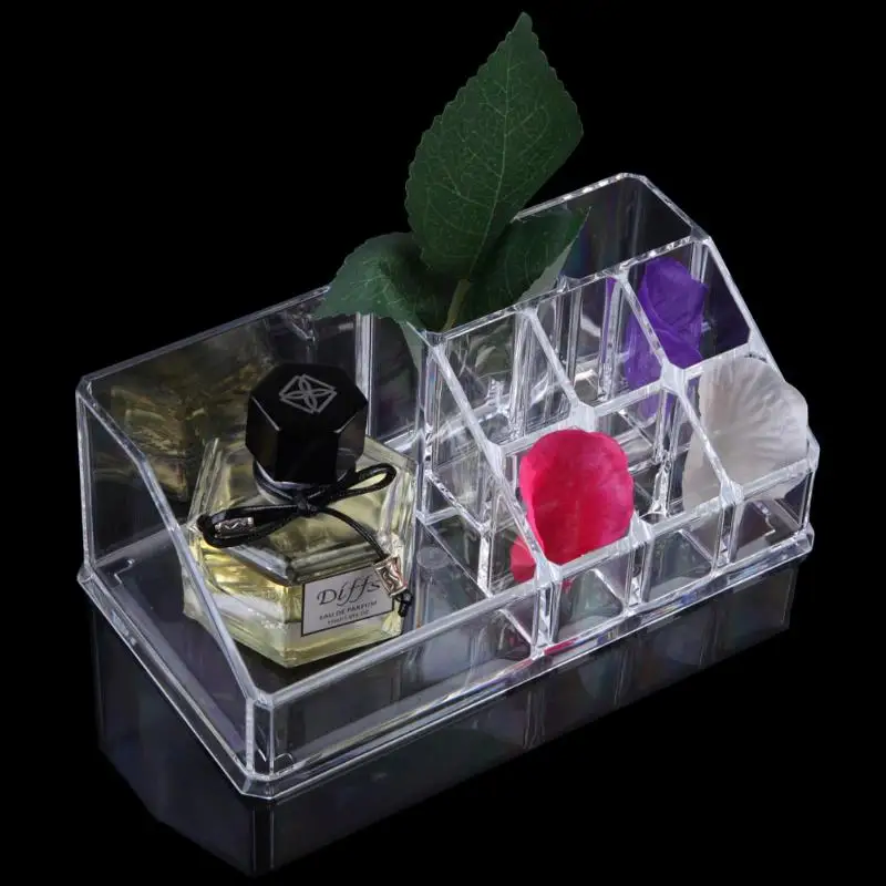 شفافة الاكريليك منظم أدوات التجميل مخزن للمكياج مربع درج مكتب مجوهرات المنظم الحمام فرشاة للمكياج حامل أحمر الشفاه