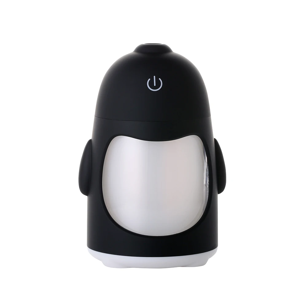 Прекрасный Пингвин Автомобильный увлажнитель воздуха очиститель воздуха домашний автомобильный очиститель воздуха ороситель увлажнитель распылитель Машина Автомобильный USB увлажнитель - Цвет: black