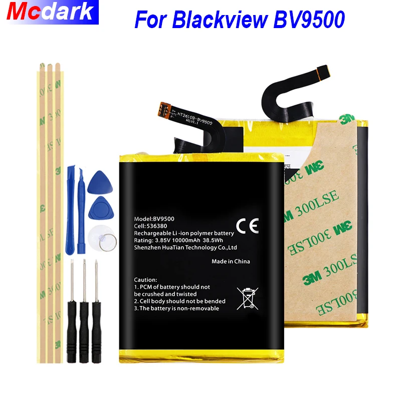 10000 мАч батарея для Blackview BV9500 Pro Batterie аккумуляторная AKKU ACCU PIL мобильный телефон +