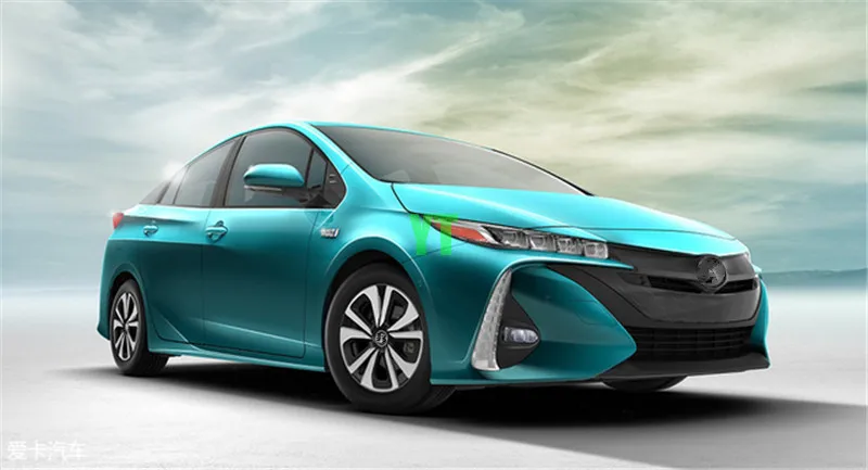 Хромированная накладка переднего и заднего бампера для TOYOTA PRIUS PHV Plug-in Prime, ABS хром, 2 шт