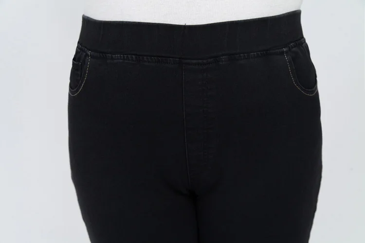 Женские джинсы с высокой талией размера плюс 9XL 8XL 7XL 6XL узкие брюки весенние повседневные джинсы женские брюки джинсовые брюки