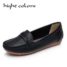Г. летние лоферы из натуральной кожи, дышащая женская обувь на мягкой подошве, большие размеры 35-41, обувь на плоской подошве, zapatos mujer
