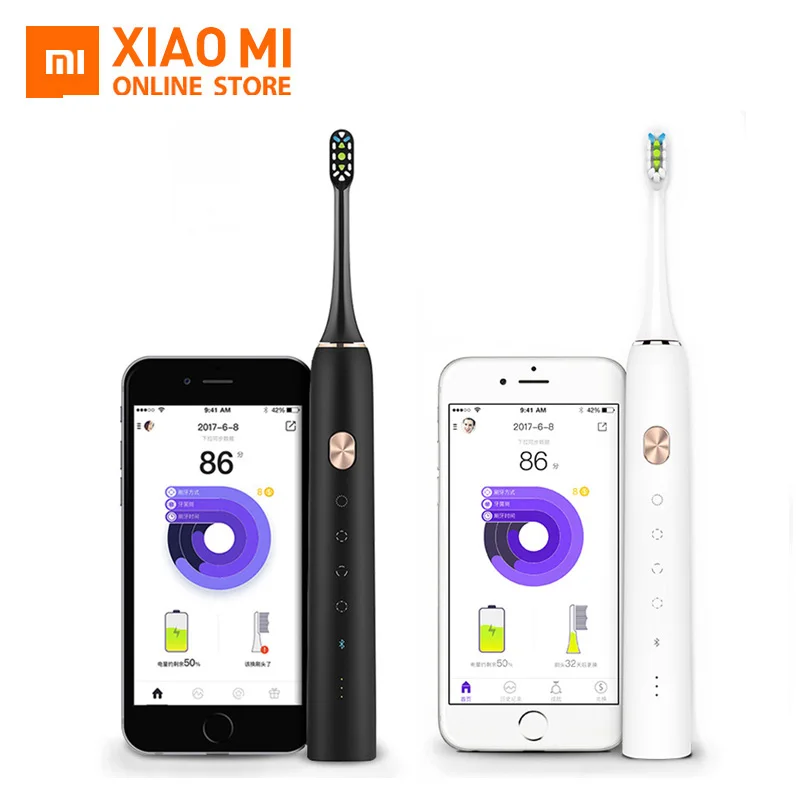 Xiaomi Mijia Toothbrush Soocare X3 Soocas Upgraded Electric Sonic Smart Clean Bluetooth Waterproof Wireless Charge Mi Home APP Xiaomi Mijia Toothbrush Soocare X3 Soocas Upgraded Electric Sonic Smart Clean Bluetooth Waterproof Wireless Charge Mi Home APP