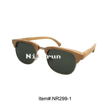 

natural bamboo metal sunglasses