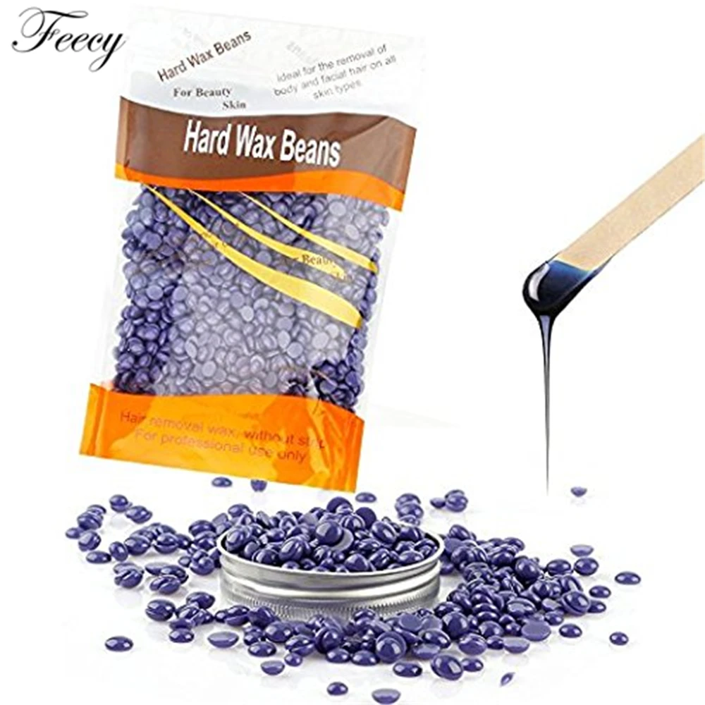 Depilatory Hot Film Hard Wax Bean For Waxing No Strip Needed For Body Bikini Face Hair Removal 300g Hard Wax beans