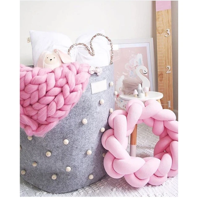 Bambino Cuscini Innovativo Handmade Annodato Palla Nodo