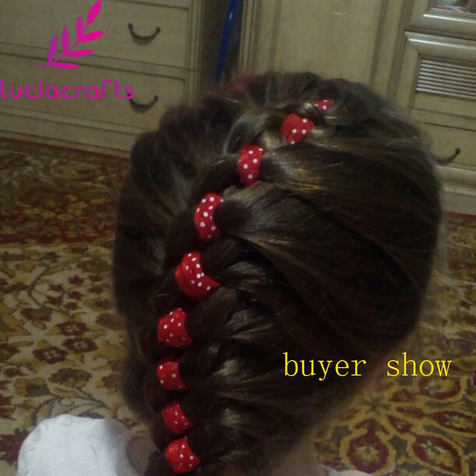 Lucia crafts 5y/12y " 25 мм кружевная лента из органзы с принтом в горошек для рукоделия для упаковки бантов, швейных аксессуаров для одежды P0205