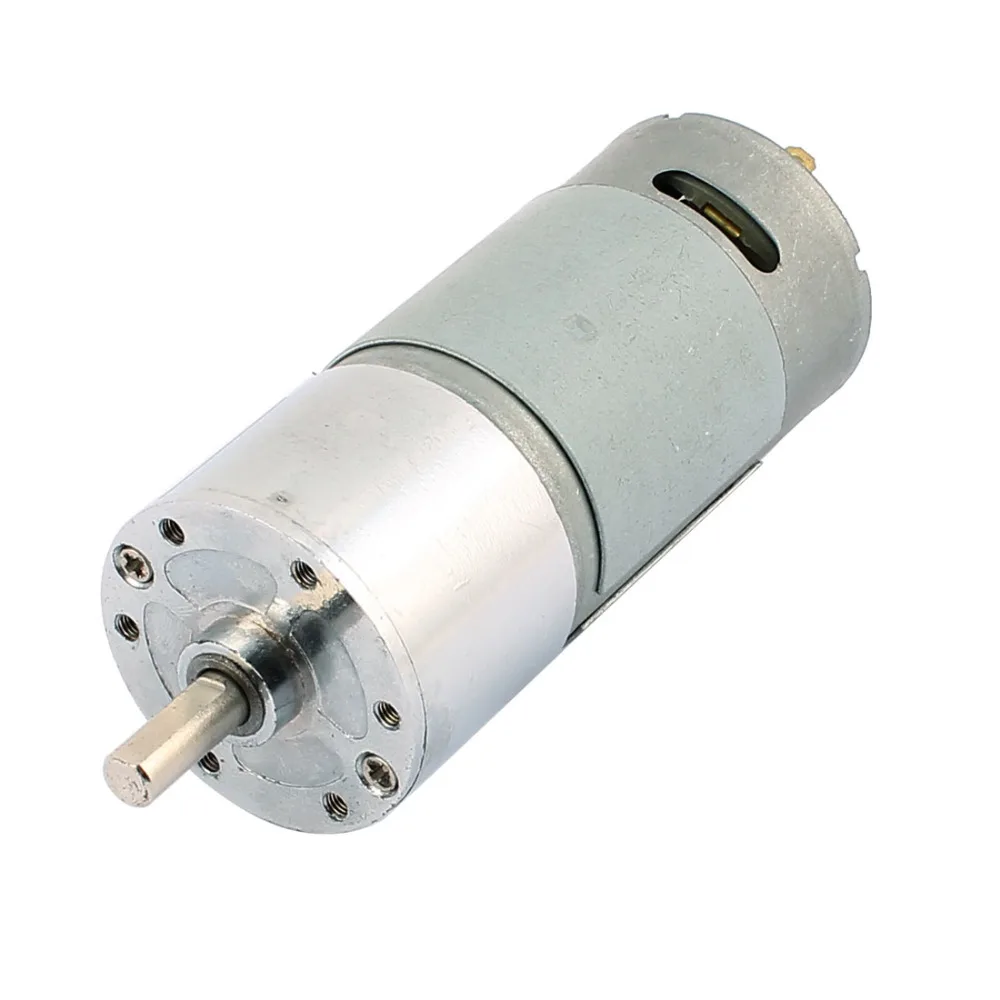 

Uxcell Newest 1 Pcs DC 12V 200RPM 6mm Dia Shaft High Torque Solder Cylindrical Gear Box DC Motor