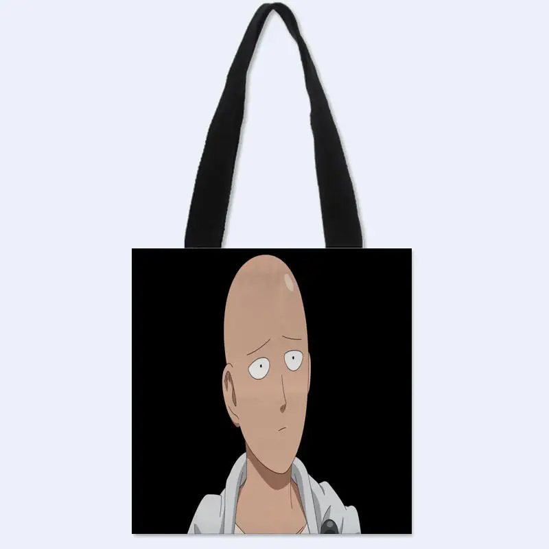 

One Punch Man Printed Canvas Tote Bag Daily Use Foldable Handbag Eco Shopping Bag Shoulder Bag Custom your image