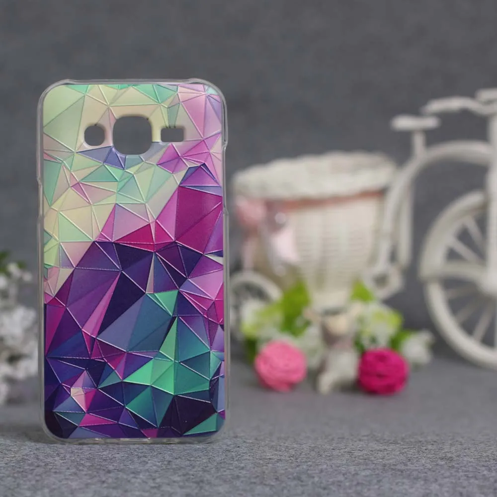 Роскошный чехол для samsung Galaxy J5 2015 J500 J500F 3D Рисунок мягкий силиконовый телефона