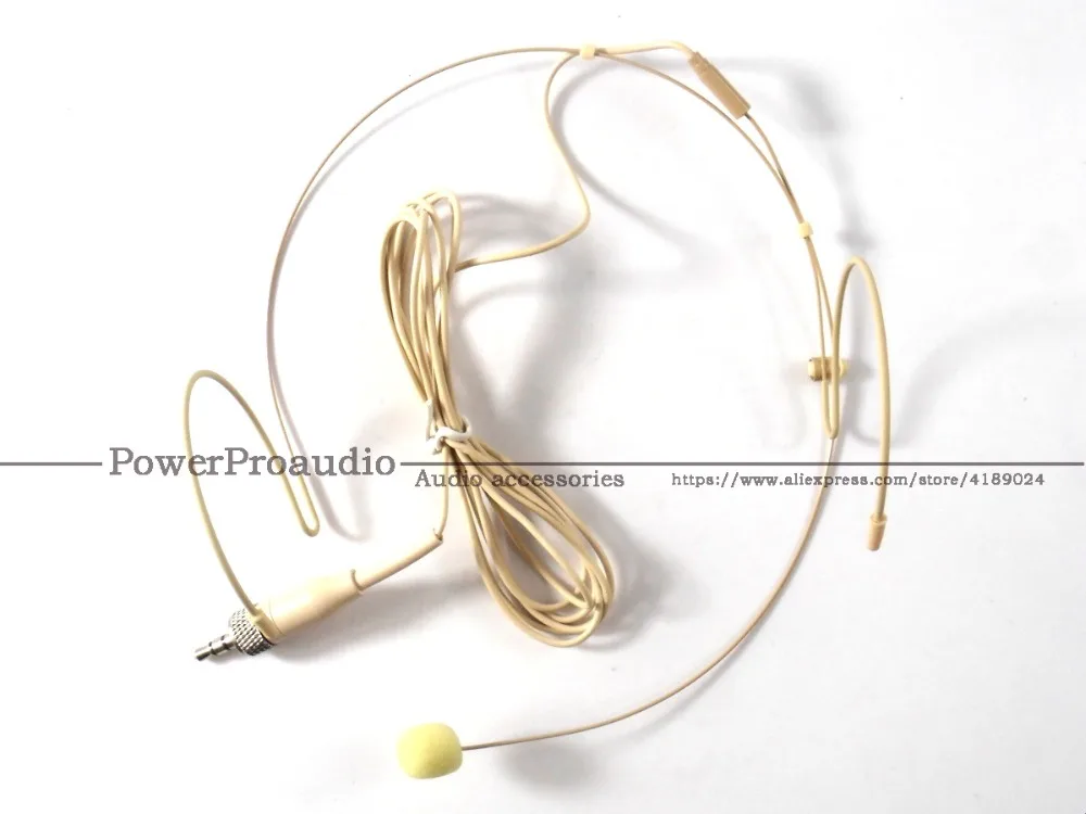 

Professional Stereo Headset Cardioid Condenser Microphone For Sennheiser Wireless BodyPack Transmitter 3.5 mm 3.35mm Lockable