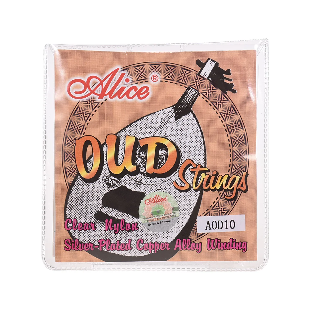 Alice AOD12 12-String Oud Strings набор(G-D-A-E-B-F) нейлоновый сердечник посеребренный медный сплав обмотка(. 022-.033