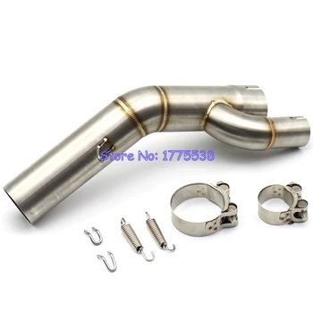 

Motorcycle Exhaust Pipe Muffler Mid Pipe Link Pipe for S1000RR S1000XR S1000R 2017 2018 Motorbike Muffler Exhaust Connect Pipe