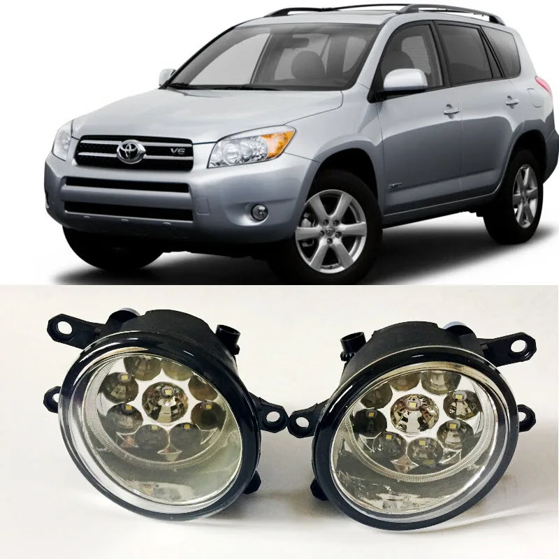 Car Styling For Toyota RAV 4 Vanguard 2006 2007 2008 9 Pieces Leds Fog