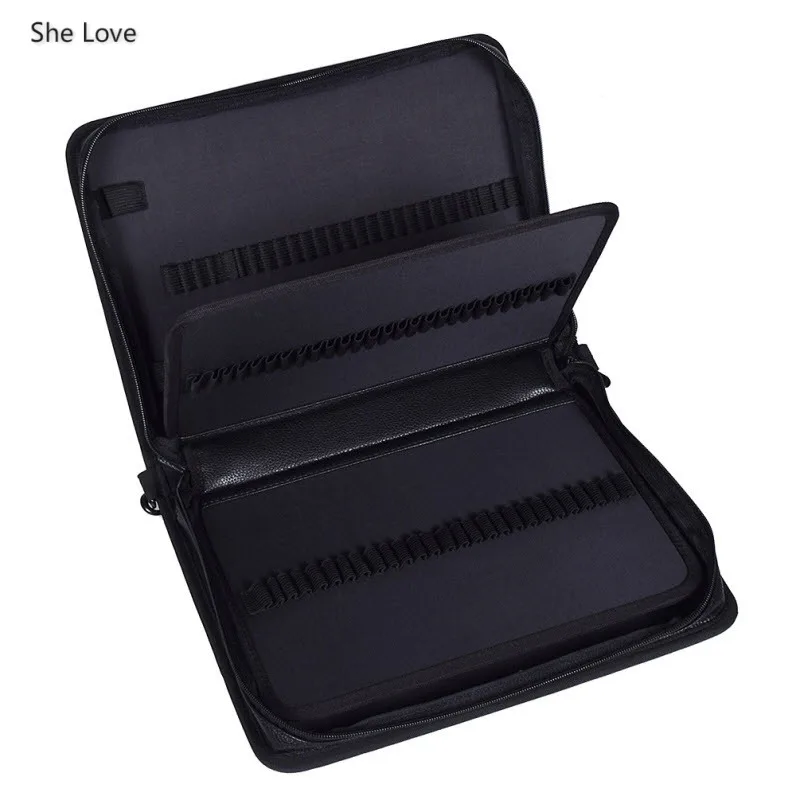 She Love 160 отверстий складные карандаши из искусственной кожи чехол для рисования
