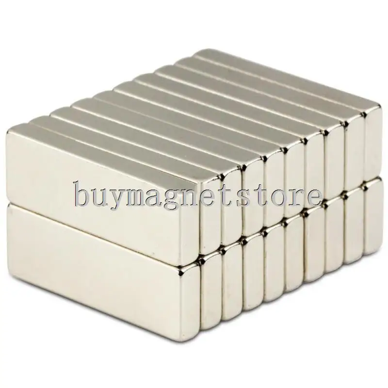 20Pcs Super Strong Block Cuboid Magnets 30 x 10 x 3 mm Rare Earth Neodymium N50 