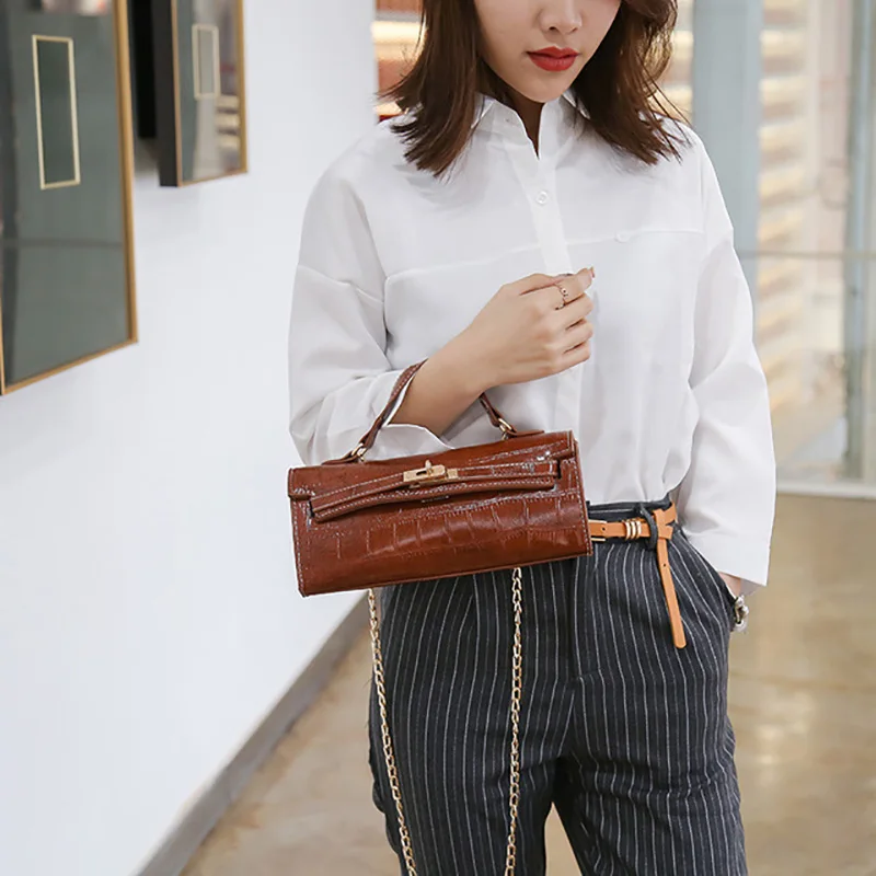 

Stone Pattern Mini Purses and Handbags Vintage PU Leather Crossbody Bags For Women 2019 Ladies Simple Shoulder Messenger Bags