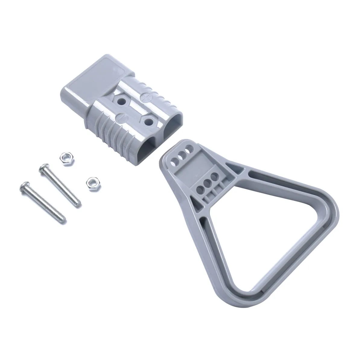

Universal 600V 350A Battery Connect Quick Connector Plug For Forklift Winch Trailer Driver Electrical Devices (Grey)