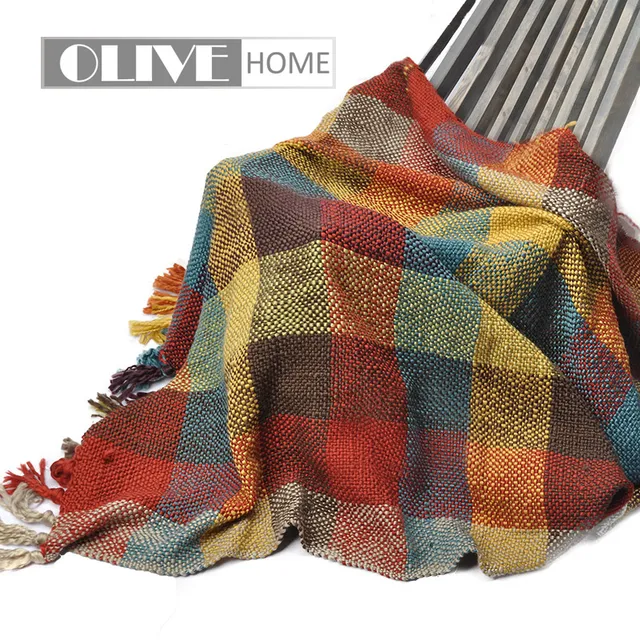 cross woven throw blanket
