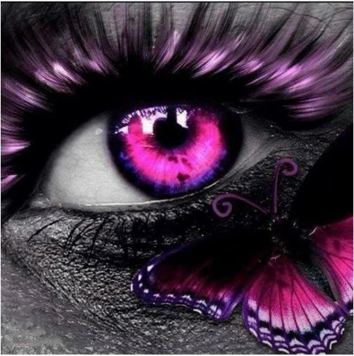 EYE Diamond Painting DIY 5D Full round Embroidery Rhinestones Mosaic Kit Home Decor | Дом и сад