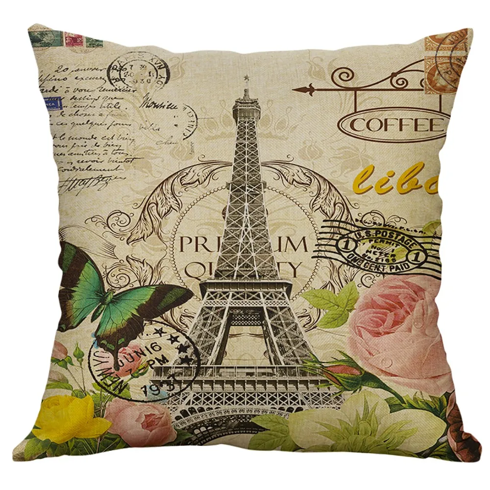 Башня хлопок лен наволочка Диван Талия пледы домашний декор Housse de Coussin Funda Cojin 40*40