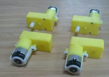 

4pcs Single shaft Robot TT Motor gear motor dc motor gear case for arduino