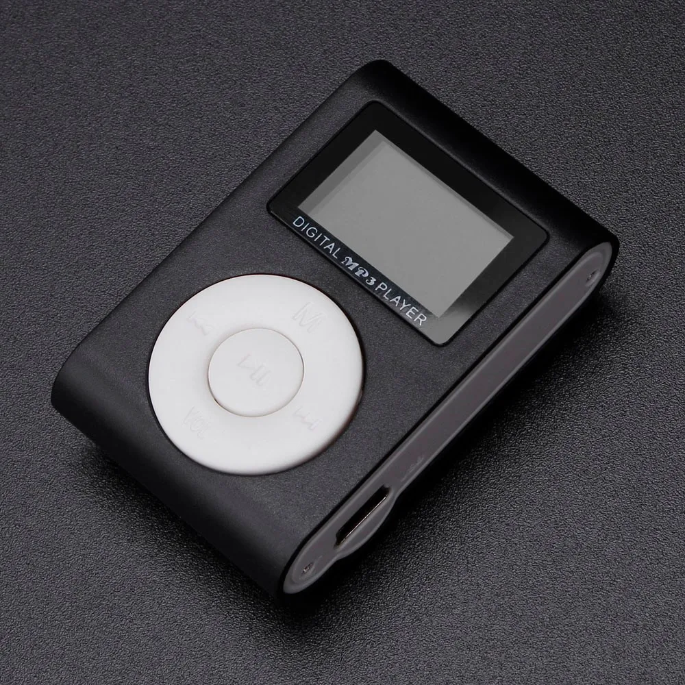 Горячая мини USB Клип MP3 плеер ЖК-экран Спорт MP3 музыкальный плеер Поддержка 32 ГБ Micro SD TF карта как кардридер# OR