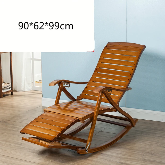 Adult Household Lounge Chair Chinese Foldable Bamboo Stable Rocking Chair With Footrest Adjustable Old People Lunch Break Chair Aliexpress Furniture