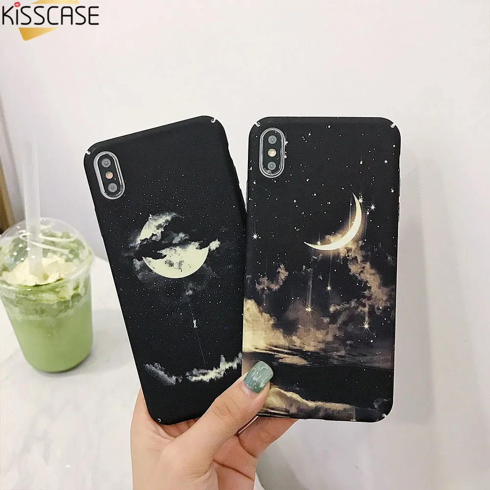 Роскошный светящийся чехол KISSCASE для iPhone 7 8 X XS XR Модный из поликарбоната MAX задняя