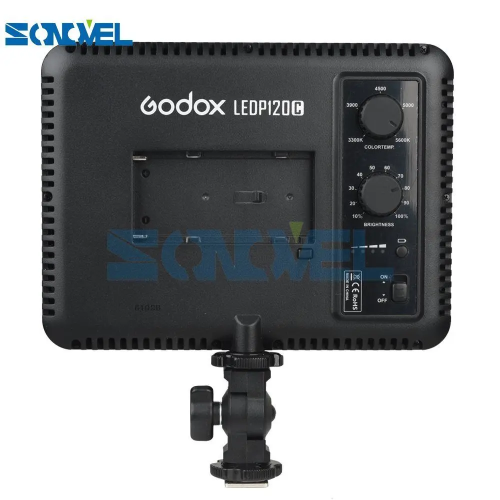 Godox LEDP-120C Lithium battery-powered Video Light 120 LED Lights Lamp Photographic Lighting for D