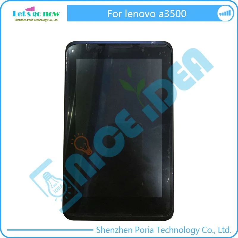 

FLPORIA In Stock New 3 in 1 For Lenovo A3500 LCD Display Touch Screen Digitizer Assembly with Frame For Lenovo A3500