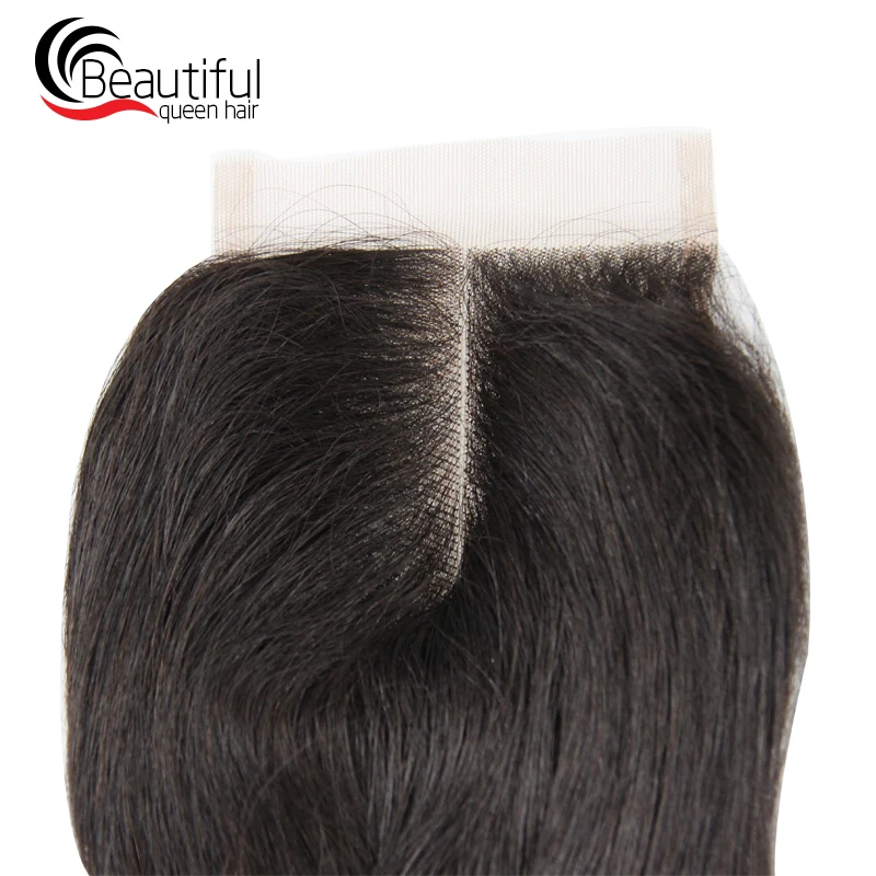Красивые queen hair перуанский прямые волосы 3 шт. человеческие пряди с закрытием